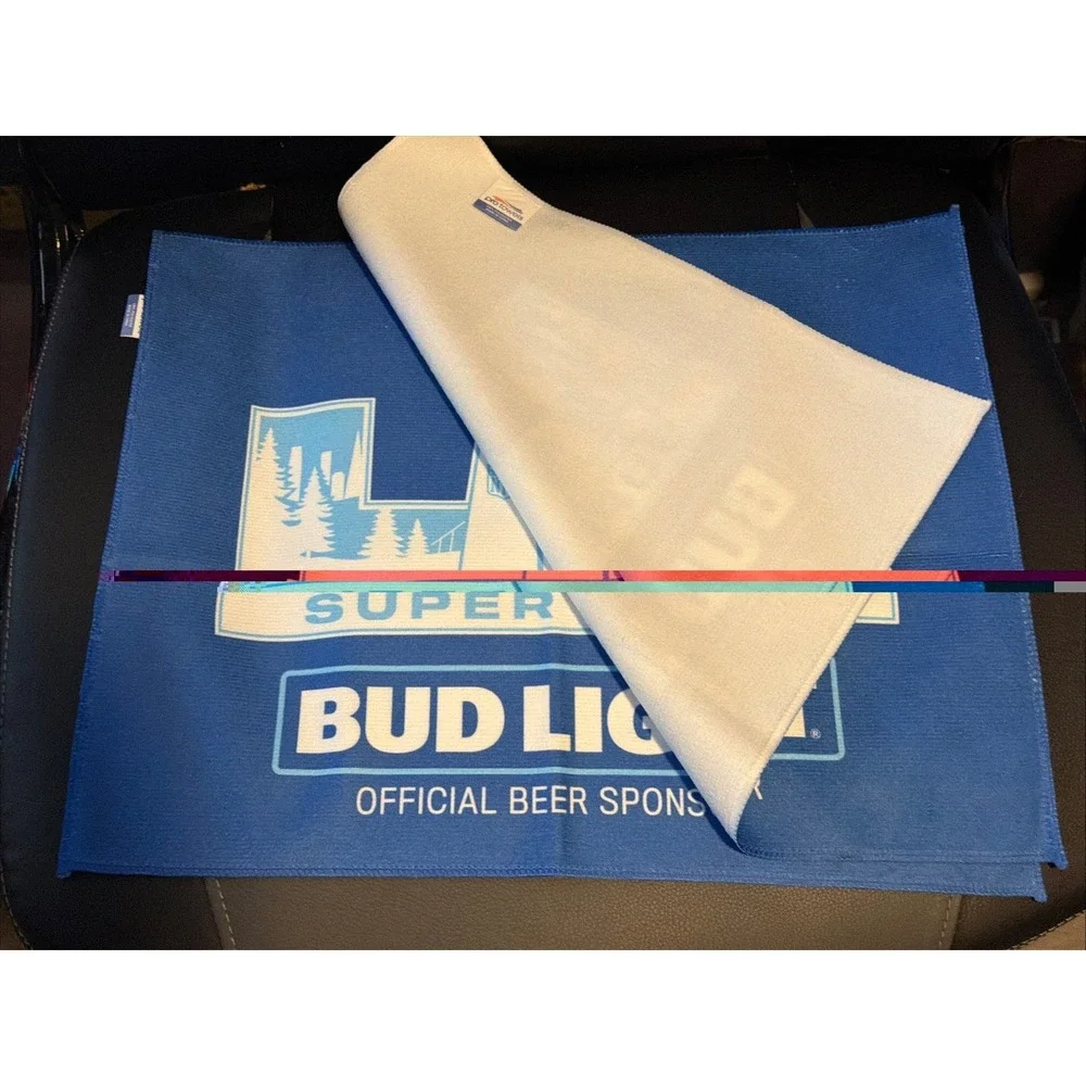 2 Super Bowl LX rally towel Bud Light Super Bowl Hand Towels